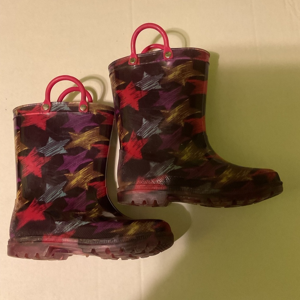 Colorful Kids' Rain Boots with‎ Handles